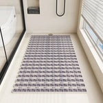 tapis bain moderne rose gris bleu beige blanc rectangles géométriques relief salle bain