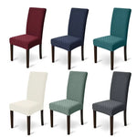 housse chaise moderne motif géométrique beige bleu marine vert marron rouge polyester élasthanne