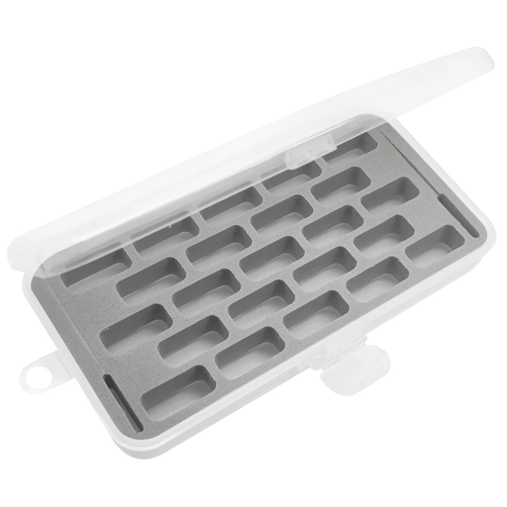 boîte rangement leurres pêche rouge gris transparent compartiments utilitaires.storage organizer plastique