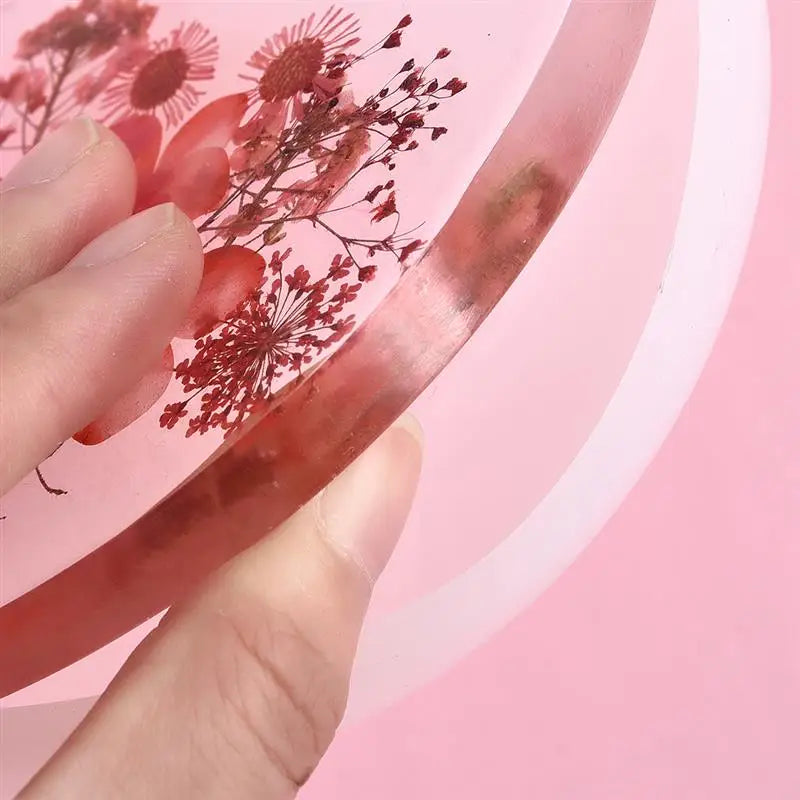 moules résine silicone transparent motifs floraux moderne adhésif fleurs séchées bricolage artisanal décoration maison