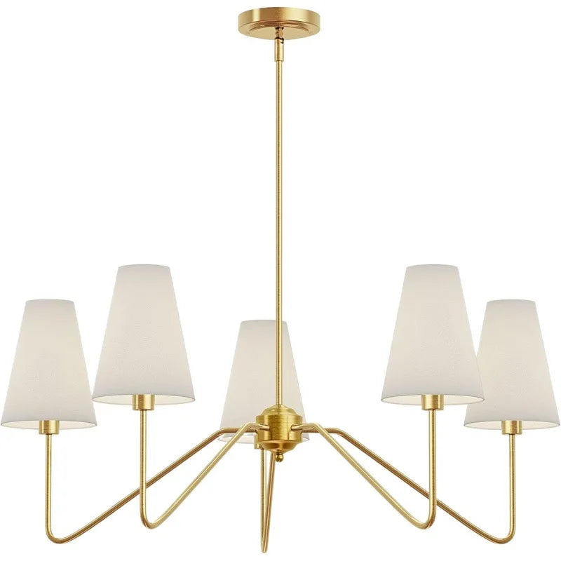 Suspension lumineuse moderne tissu noir blanc abat jour simple minimaliste