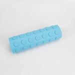 tapis bain bleu rondelles relief moderne silicone réutilisable dimension 30x40cm