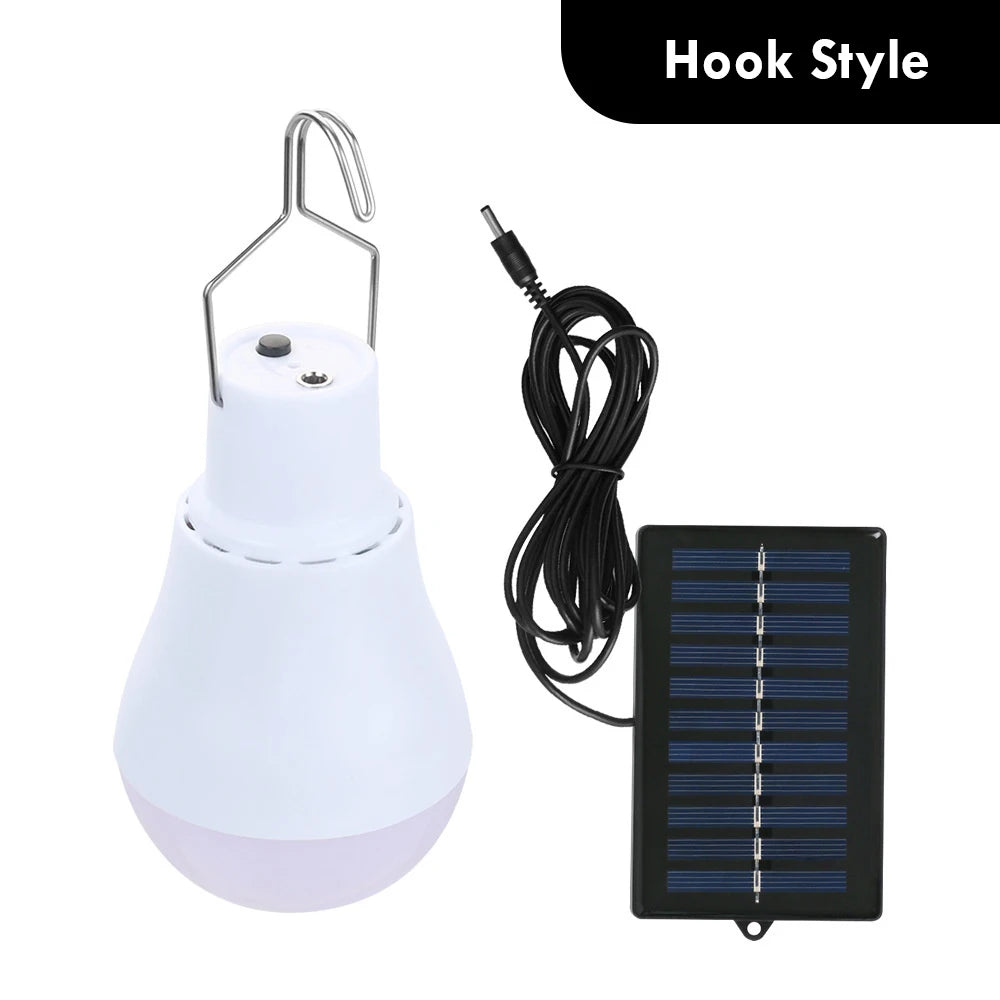 ampoule solaire rechargeable led portable blanc moderne câble panneau solaire camping nuit massageurgence