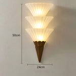 lampe murale vintage art déco bronze abat jour rayures blanc cuisine chambre salle manger