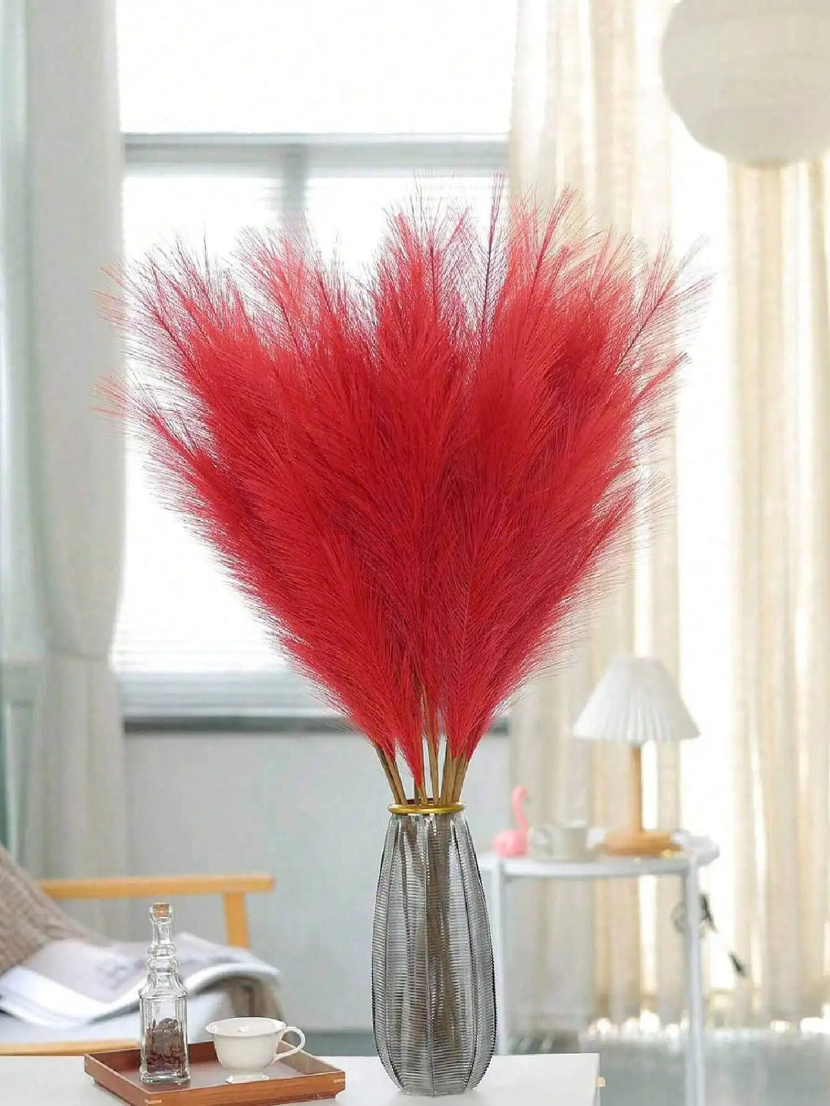 plumes artificielles rouges naturelles fluffy 35cm 20cm 55cm extérieur decoration mariage 10pcs 20pcs