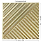panneaux decoratifs modernes 3d or geometriques 9mm brillants stickers murailles chambre mariage