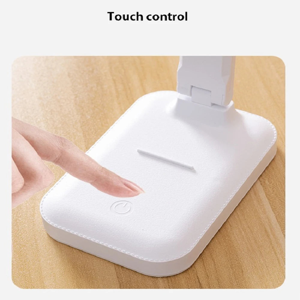 lampe pliable moderne rechargeable 6000mAh blanc ABS flux lumineux 2000 82000 interrupteur tactile ans