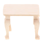 table bois miniature décoration maison poupée tasses gris rose élémentaire classique