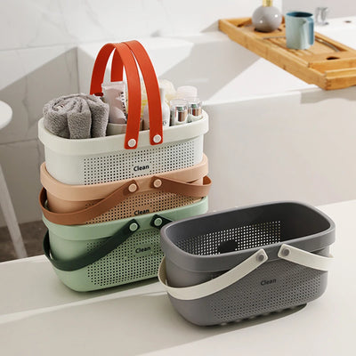 Panier à linge pliable vert grande capacité avec poignée silicone