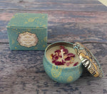 bougies parfumées cire soja parfum mandala boho chic bleu rose noir blanc aromathérapie