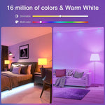 ampoule led intelligente wifi zigbee multicolore blanc chaud moderne transparente 15w 18w