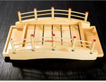 plateau sushi bois moderne bateau sushi assiettes sashimi