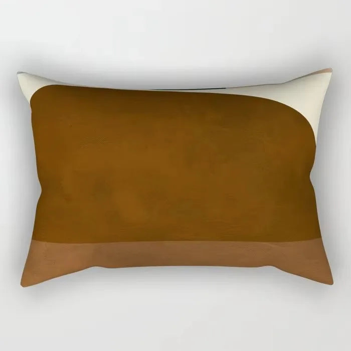 taie d'oreiller rectangulaire polyester motif géométrique moderne lit enfant 30x50cm opaque beige