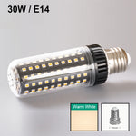 ampoule led e27 e14 30w 20w blanc chaud froid verre transparent moderne