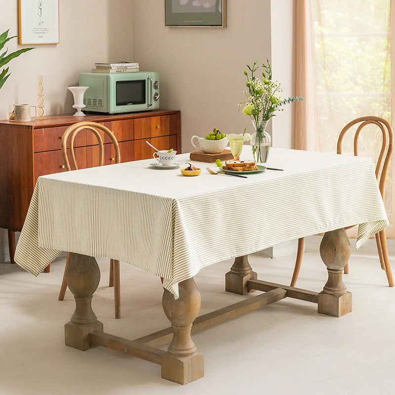 nappe table rectangulaire rayures diagonales bleu marine moderne imperméable polyester 140cm 180cm 200cm 220cm