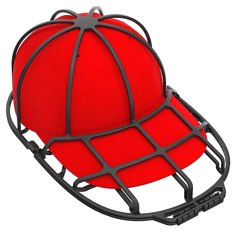 rangement chapeau casquette baseball bleu blanc vert maille clips sac lavage durable protecteur