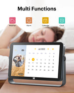 Cadre photo numérique avec écran tactile et menu