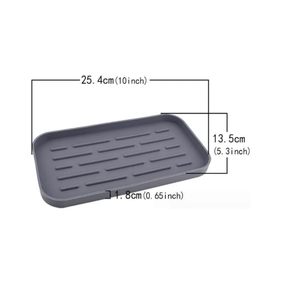 plateau silicone moderne bleu foncé rose gris noir 18 rainures antidérapant multifonctionnel cuisine salle