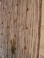 rideau franges marron semi transparent motifs ethnique maison