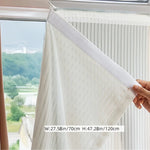 rideau blanc plissé vertical translucide moderne minimaliste tringle rideaux polyester