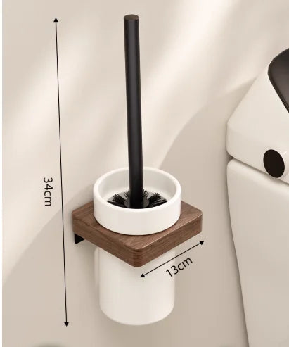étagères murales bois modernes clips noir téléphone serviettes cosmétiques salle bain góc treo đồ