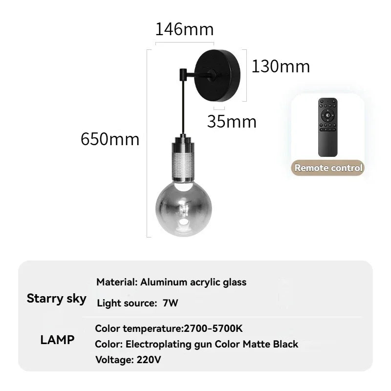 lampe suspendue moderne industrielle verre transparent noir doré maille dorée 2700k 5700k