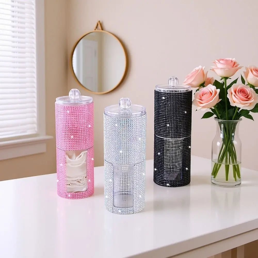 boîte bijoux strass moderne noir rose multicolore élégante réutilisable sans bpa opaques