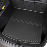 tapis sol voiture noir rayures horizontales modernes avant arrière coffre dossier