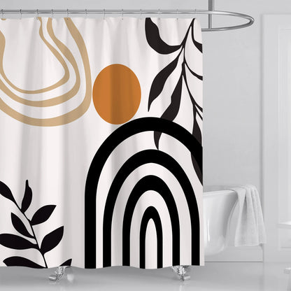 Rideau de douche imperméable au style abstrait