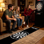 tapis fléchettes cible noire antidérapante durable intérieur extérieur classique polyester PVC washable