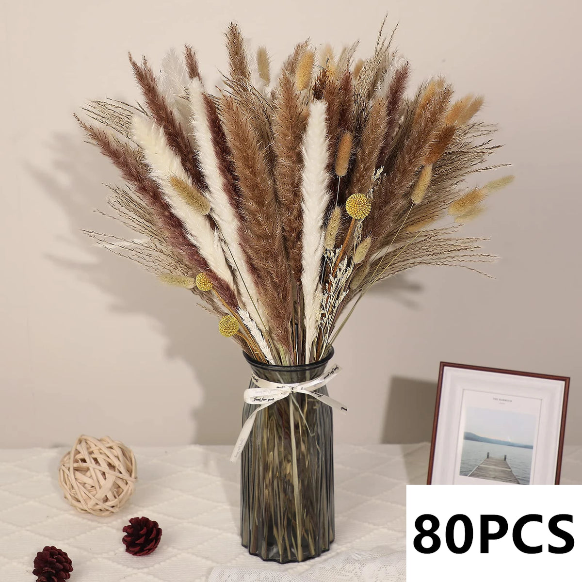 bouquet fleurs séchées naturel décoration maison automne rustique intérieur anniversaire mariage