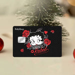 autocollants cartes bancaires waterproof dessin animé betty boop romantique rébellions pop art papier adhésif