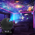 projecteur étoiles galaxy planets astronaute 12 disques interchangeables moderne technologique support rotatif