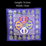 écharpe ethnique motifs floraux couleurs vives texture satinée traditionnelle 100x100cm