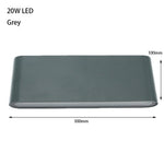 applique murale led moderne extérieure aluminium blanc noir gris étanche 24w 12w 6w