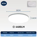 Lampe LED moderne haute luminosité blanc mat surface 2000 82000 lumens
