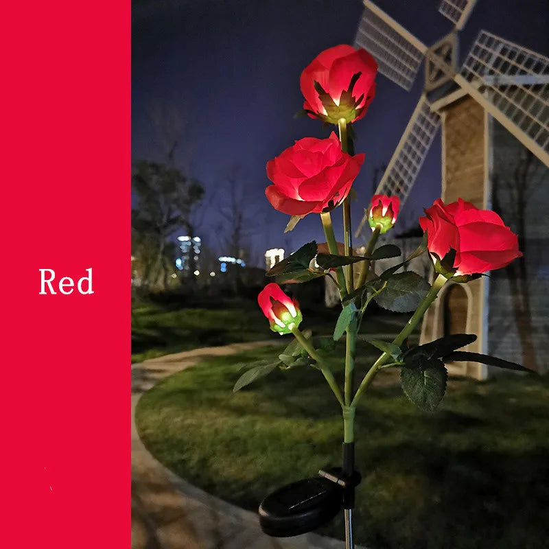 lumières solaires roses artificielles bleu rouge jaune patio moderne