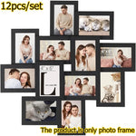 cadres photo moderne bois aspect vieilli verre protégé noir beige marron contemporain