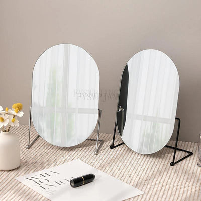Coiffeuse miroir rond lumineux blanc avec rangement