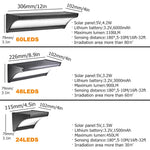 lumière solaire led applique murale noir argenté contemporaine minimaliste capteur mouvement batterie lithium ion