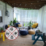 filet anti moustiques transparent blanc noir semi extensible patio jardin campement voyage bohème contemporain