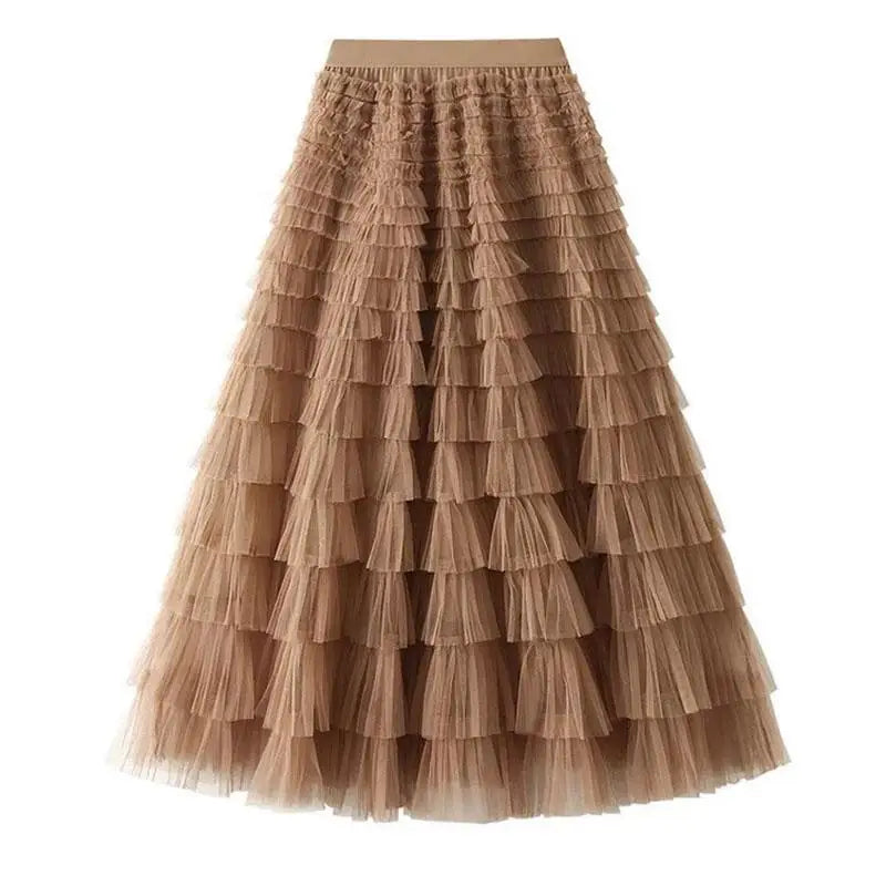 jupe tulle plissée vert rose beige gris bleu violet classique féminine soirée clips cascade