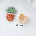 moules biscuits cactus motifs géométriques pots différents couleurs vert beige marron rose modernes