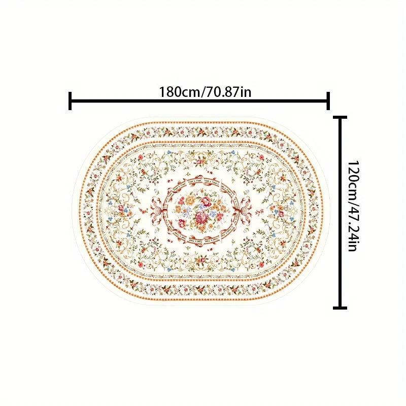 tapis floral traditionnel imperméable salon chambre coucher doormat extérieur