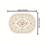 tapis floral traditionnel imperméable salon chambre coucher doormat extérieur