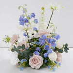 bouquets fleurs artificielles blanc rose bleu vert décoration maison anniversaire mariage party événement