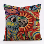 housse coussin multicolore motif ethnique imprimé polyester respectueux environnement bohème abstrait 45cm 45cmzipcode