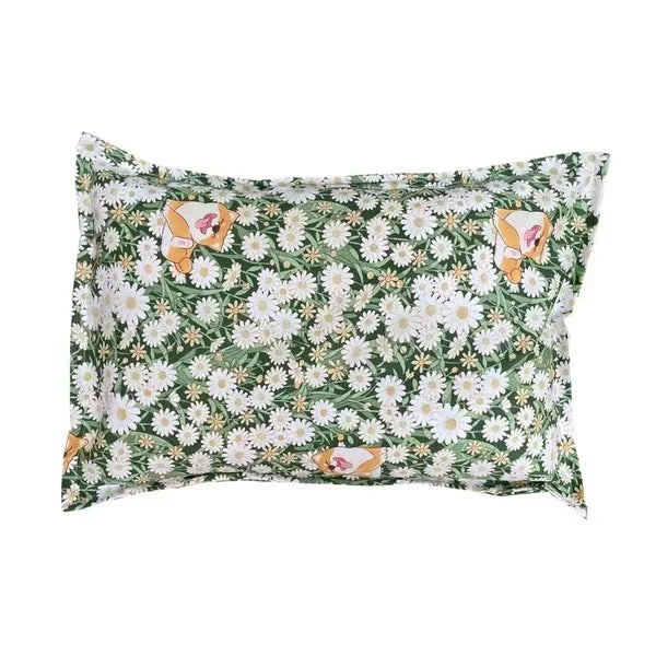 taies d'oreiller bébé 100% coton dessin animé étoiles feuilles moderne gris blanc jaune rose
