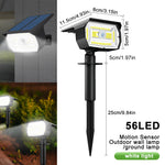 lumière solaire extérieure ip65 led 72watt blanc chaud moderne jardin fixe tringle