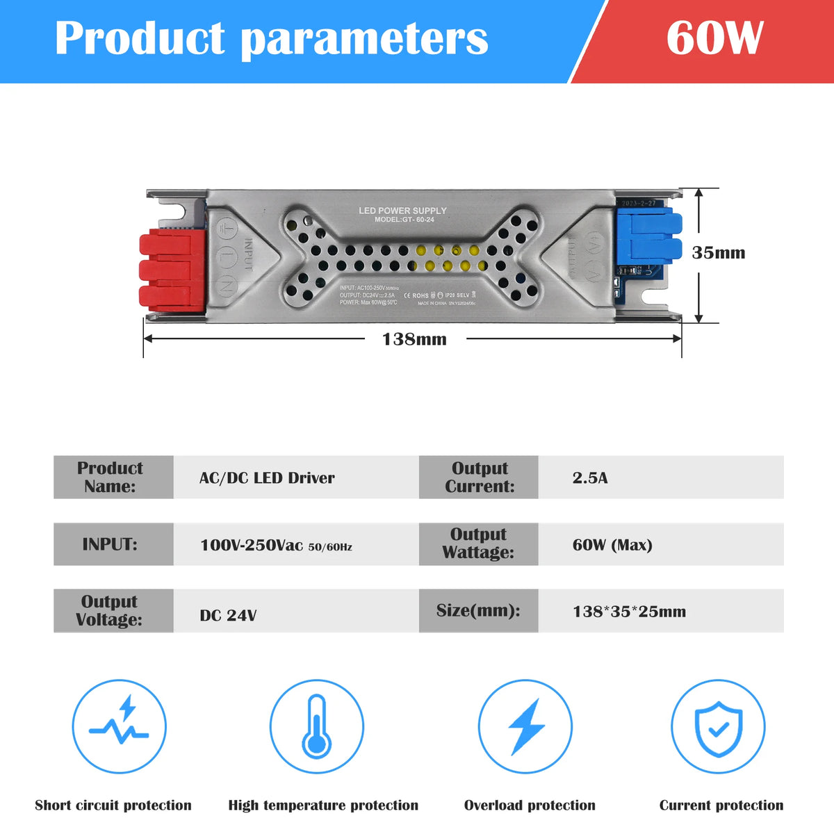 alimentation led 12v 24v 60w 100w 200w 300w 400w transformateur muet